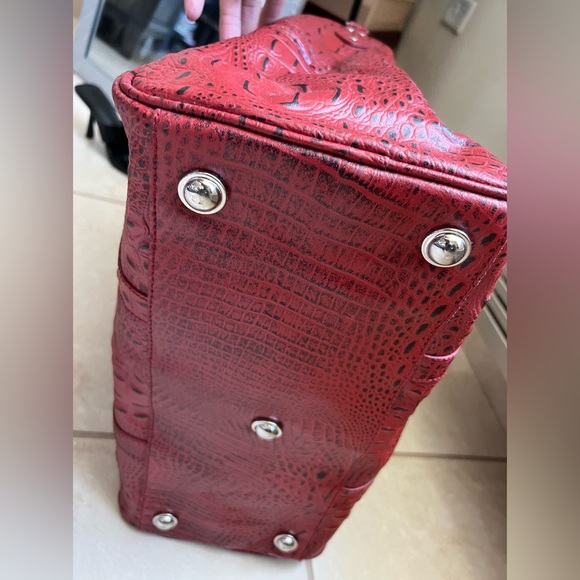 New Cleo and Patek Red Ostrich Tote Bag - Picture 7 of 15